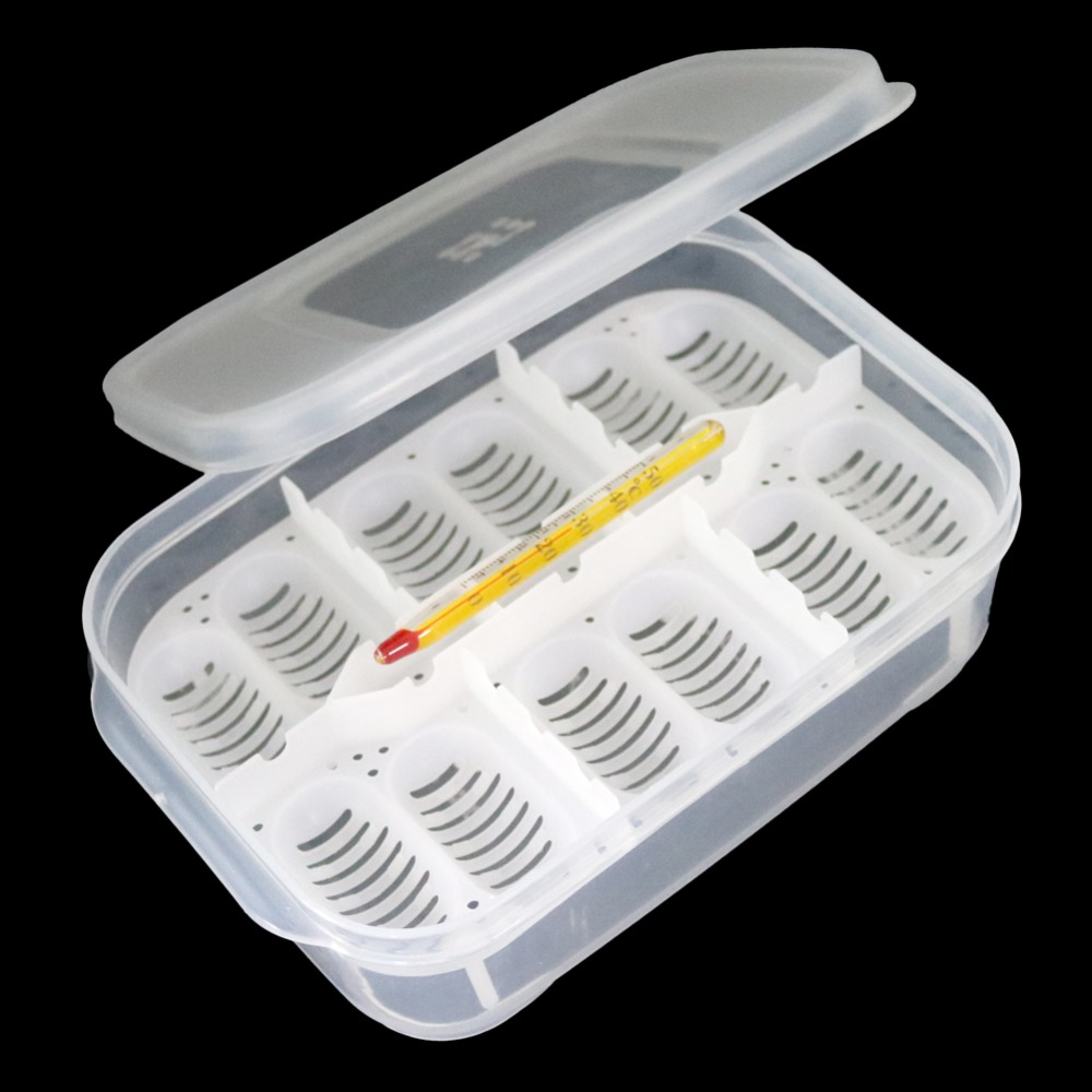 12 Holes Reptile E-gg Incubation Tray Gecko Lizard Snake E-ggs Incubation Tool Insect keeping box 3