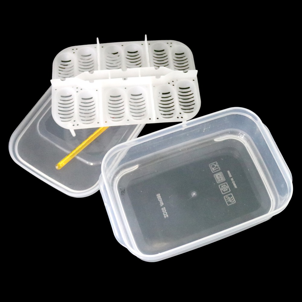 12 Holes Reptile E-gg Incubation Tray Gecko Lizard Snake E-ggs Incubation Tool Insect keeping box 2